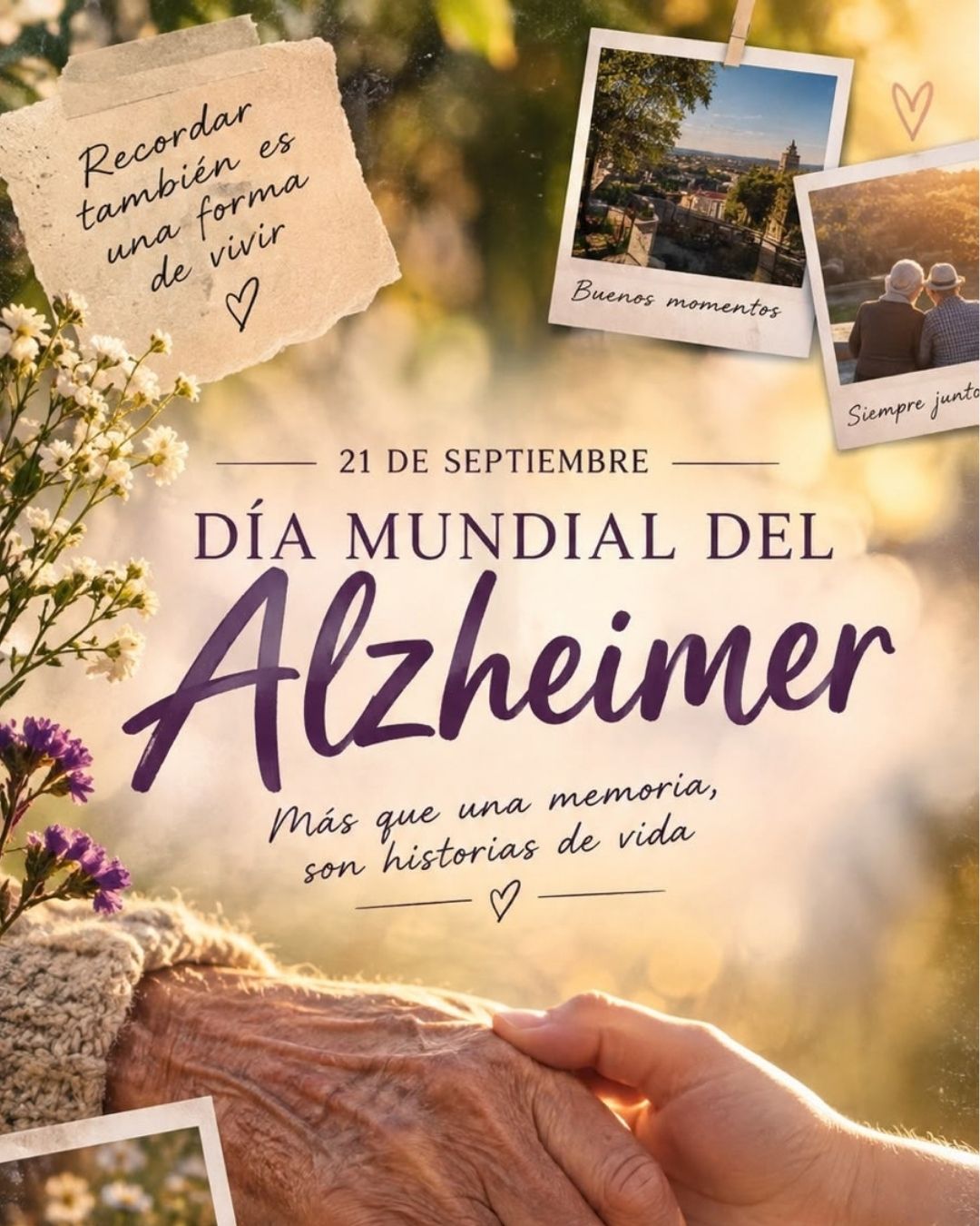 Septiembre: Celebramos el Día Mundial del Alzheimer